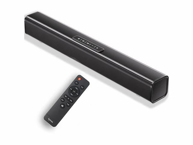 Sylvox soundbar voor tv met bluetooth sound subwoofer bluetooth met afstandsbediening muurbevestiging elf r2 - afbeelding 1 van  4