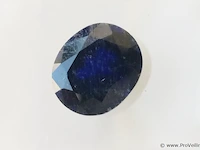 Synthetic sapphire 2.60ct aig certified - afbeelding 1 van  7