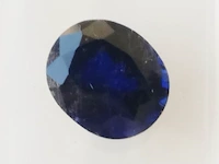 Synthetic sapphire 2.60ct aig certified - afbeelding 2 van  7