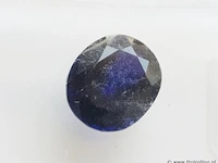 Synthetic sapphire 2.60ct aig certified - afbeelding 4 van  7