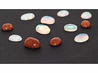 Synthetisch opaal en zonnesteen set van 12 - 51,60 karaat - afbeelding 4 van  10