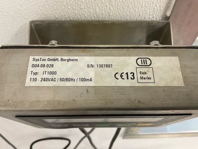 Systec it1000 vloerweegschaal - afbeelding 5 van  9