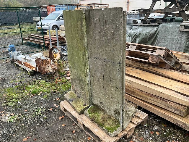 T - keerwand hout betonschutting (2x) - afbeelding 2 van  4