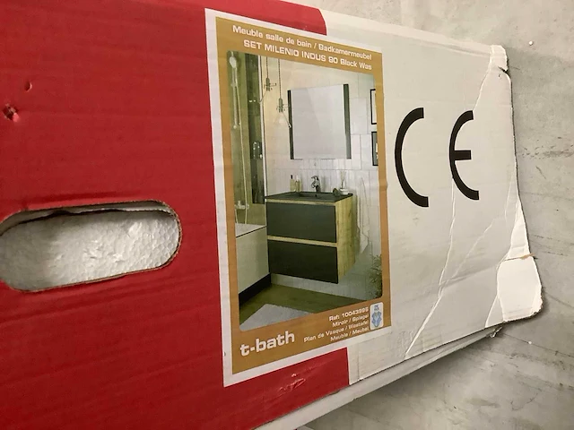 T-bath milenio indus 80cm badkamerkast - afbeelding 3 van  4