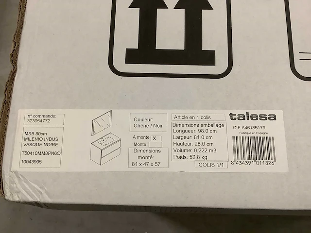 T-bath milenio indus 80cm badkamerkast - afbeelding 4 van  4