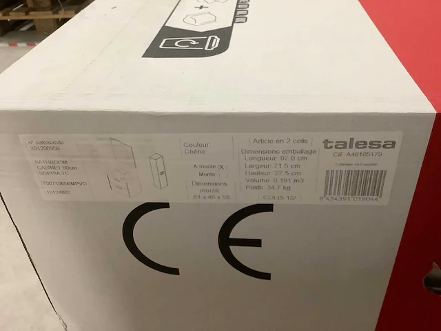 T-bath talesa 60cm badkamerkast - afbeelding 4 van  6