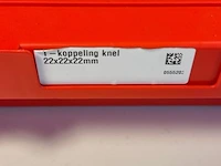 T koppeling knel 22x22x22 mm - partij - afbeelding 4 van  4