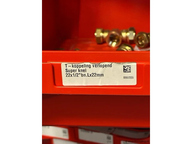 T koppeling verlopend super knel 22x1/2" bn lx22 mm - partij - afbeelding 3 van  3