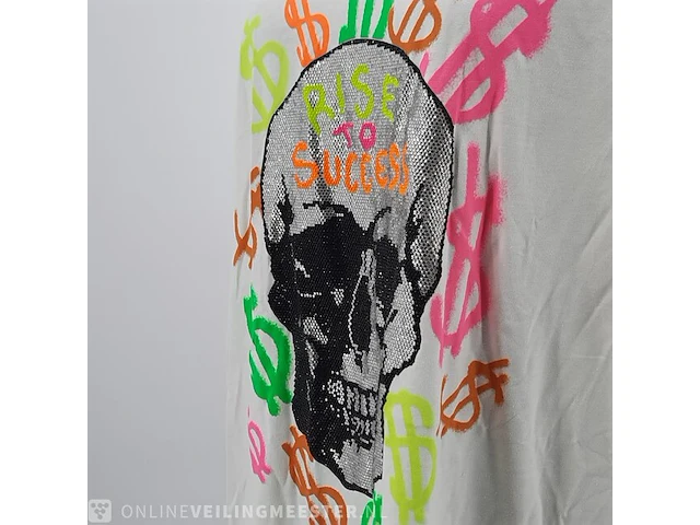 T-shirt, maat 4xl philipp plein, platinum cut rond neck dollar - afbeelding 4 van  8