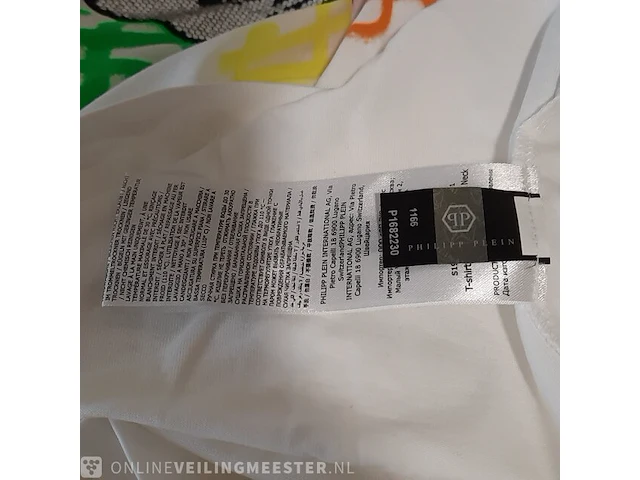 T-shirt, maat 4xl philipp plein, platinum cut rond neck dollar - afbeelding 7 van  8