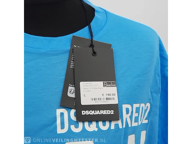 T-shirt, maat l dsquared2, s79gc0003 23z - afbeelding 4 van  6