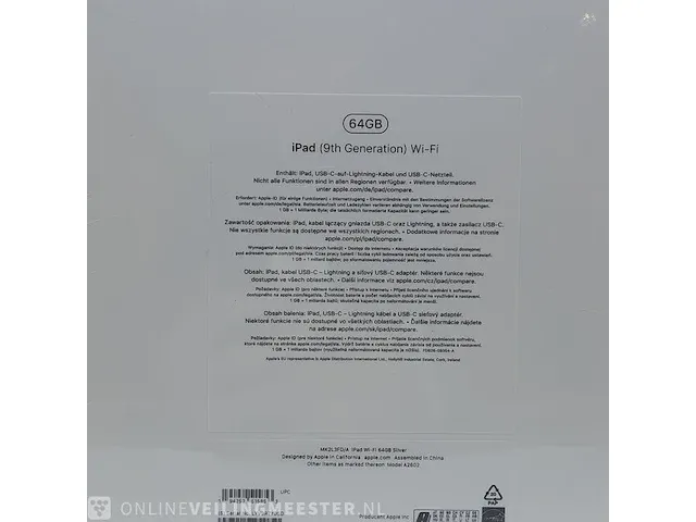 Tablet apple, ipad wi-fi 64gb a2602 silver - afbeelding 5 van  7