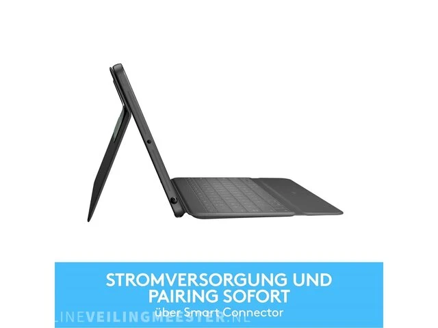 Tablettoetsenbord met bookcover - voor: apple ipad 10.2 (2019), ipad (9e generatie) logitech - afbeelding 1 van  5