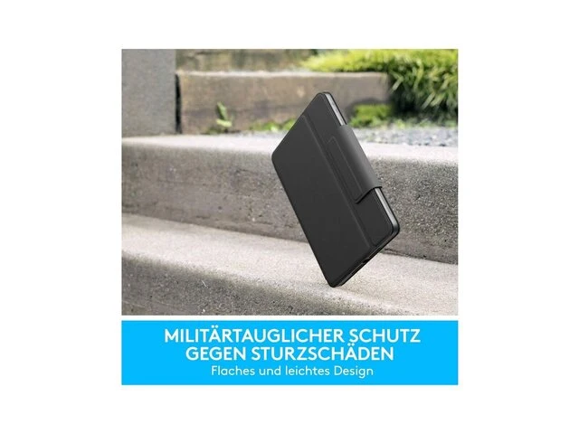 Tablettoetsenbord met bookcover - voor: apple ipad 10.2 (2019), ipad (9e generatie) logitech - afbeelding 3 van  5