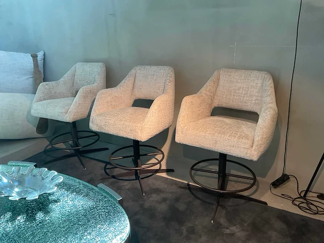 Tabourette draaibare barstoelen (3x) - afbeelding 2 van  11