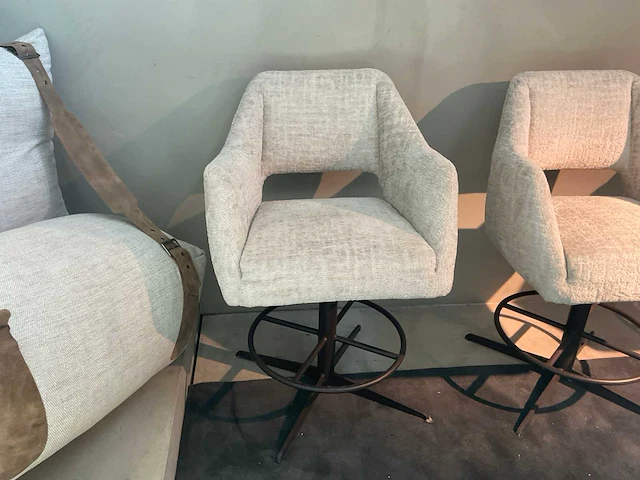 Tabourette draaibare barstoelen (3x) - afbeelding 5 van  11
