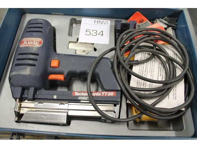 Tacker twb trackertronic tt28 in metalen koffer. - afbeelding 1 van  1