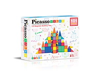 Tactic picasso tiles constructiespeelgoed magnetic tiles magnetische tegels building set: 101-delig - afbeelding 1 van  6