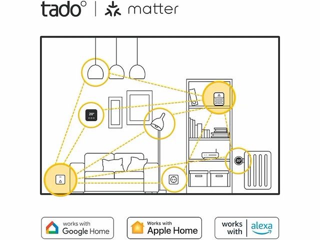 Tado draadloze temperatuursensor x draadloze variant uitbreiding zwart/wit - afbeelding 3 van  4