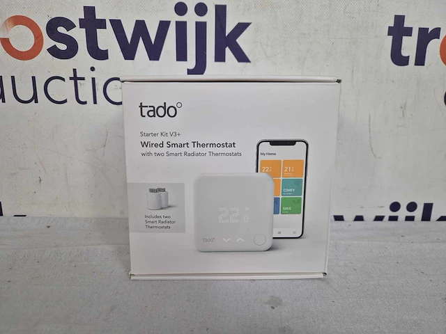 Tado slimme thermostaat v3+ starterkit, bedraad, met 2 slimme radiatorknoppen - afbeelding 2 van  2