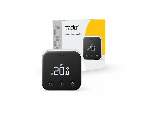 Tado slimme thermostaat x - smart thermostaat - werkt met google home, alexa & apple homekit - bedrade variant - zwart/wit - afbeelding 1 van  5