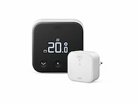 Tado slimme thermostaat x - starterskit - smart thermostaat - incl. matter bridge -bedrade variant - zwart/wit - afbeelding 1 van  5