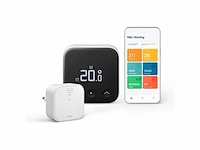 Tado slimme thermostaat x - starterskit - smart thermostaat - incl. matter bridge -bedrade variant - zwart/wit - afbeelding 2 van  5