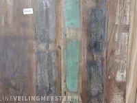 Tafel gemaakt van sloophout met metalen u-poot 250cm lang - afbeelding 9 van  10