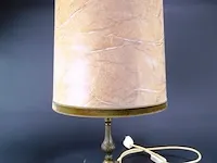 Tafel lamp op bronzen voet - afbeelding 1 van  5