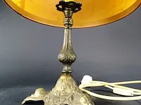 Tafel lamp op bronzen voet - afbeelding 2 van  5
