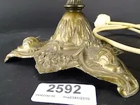Tafel lamp op bronzen voet - afbeelding 4 van  5