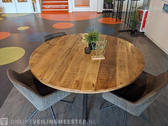 Tafel met 4 draaistoelen - afbeelding 2 van  5
