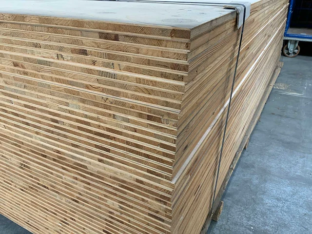 Tafelblad 2440x1220x13mm berke (70x) - afbeelding 3 van  8
