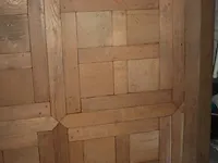 Tafelblad gemaakt van kasteelvoerdelen 137 x 137 cm. - afbeelding 3 van  4