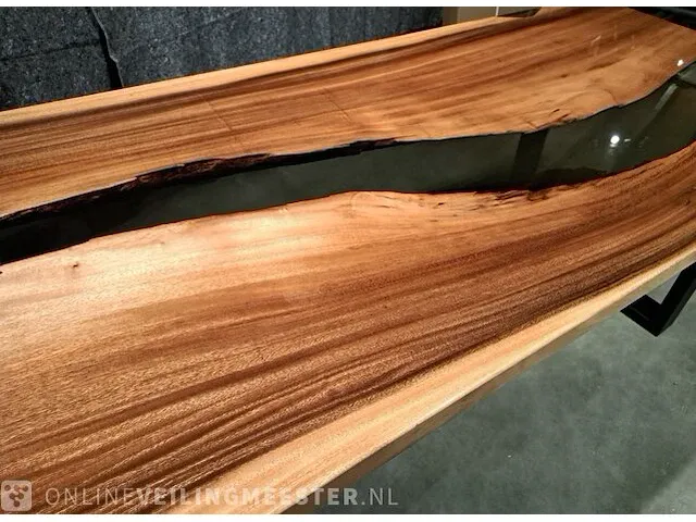 Tafelblad m2, epoxy river, hout, epoxy, 2023 - afbeelding 5 van  9