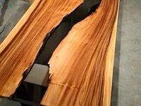 Tafelblad m2, epoxy river, hout, epoxy, 2023 - afbeelding 7 van  9
