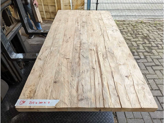 Tafelbladen oud elm (5 stuks) - afbeelding 2 van  10