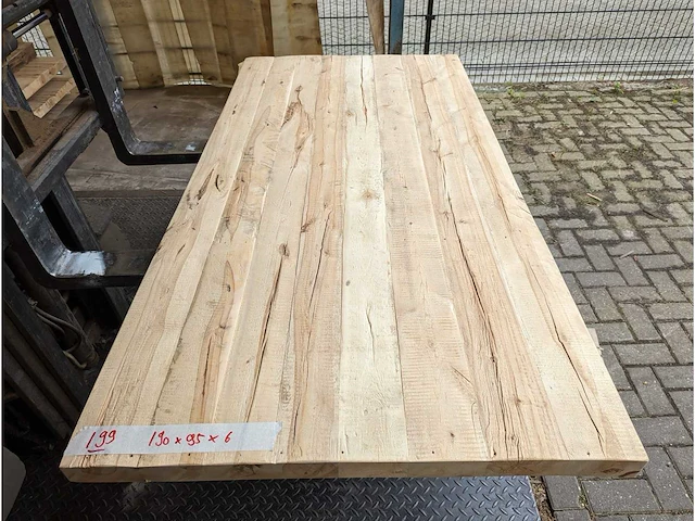 Tafelbladen oud elm (5 stuks) - afbeelding 3 van  10