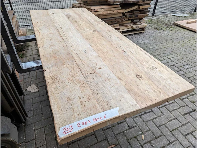 Tafelbladen oud elm (5 stuks) - afbeelding 4 van  10