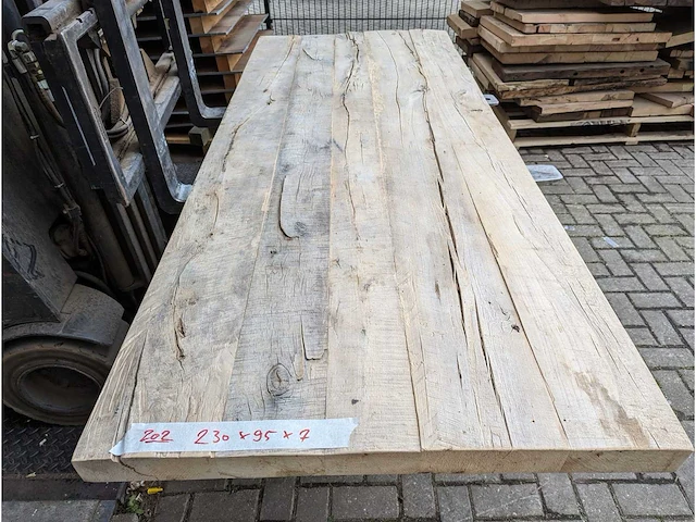 Tafelbladen oud elm (5 stuks) - afbeelding 5 van  10