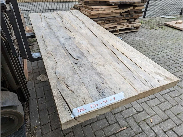Tafelbladen oud elm (5 stuks) - afbeelding 6 van  10
