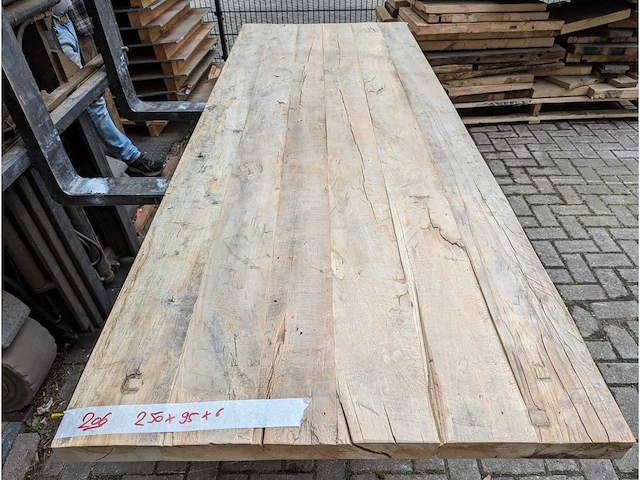 Tafelbladen oud elm (5 stuks) - afbeelding 2 van  10
