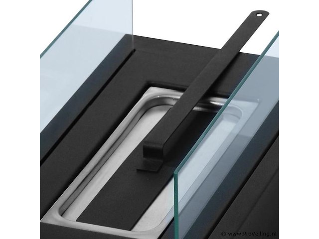 Tafelhaard - binnen/buiten - open haard - decoratievuur - rvs - inclusief vlamdover - afbeelding 2 van  15