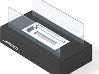 Tafelhaard - binnen/buiten - open haard - decoratievuur - rvs - inclusief vlamdover - afbeelding 10 van  15