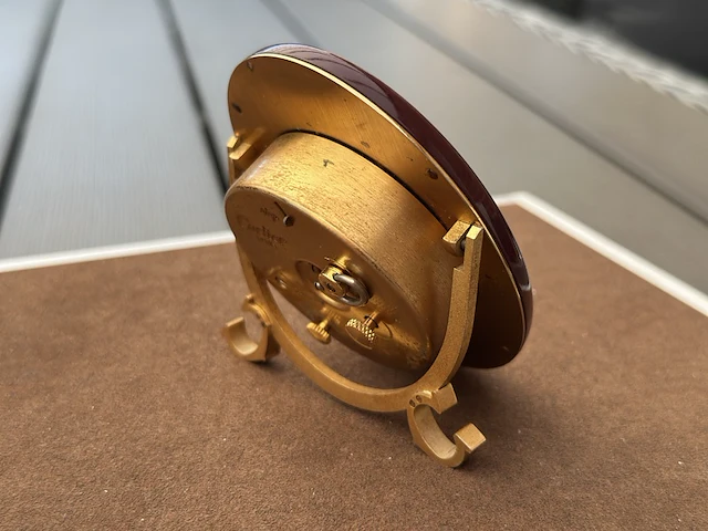 Tafelklok, cartier, bordeaux - afbeelding 5 van  6