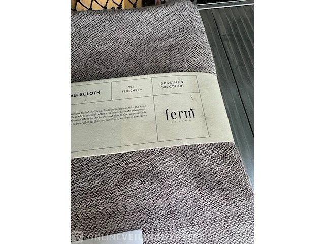 Tafellaken met 2x set servetten ferm living, blend - afbeelding 2 van  3