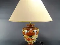 Tafellamp met aardewerk lampvoet - afbeelding 1 van  5