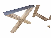 Tafelonderstel hout (5 setjes van 2 stuks) - afbeelding 1 van  1
