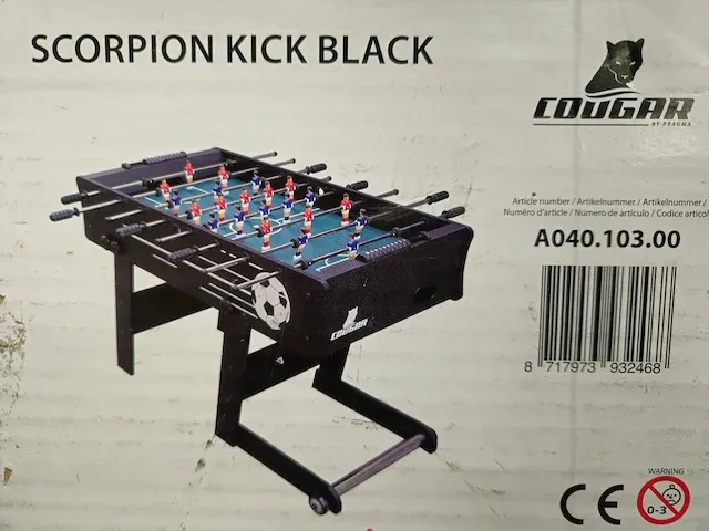 Tafelvoetbal | scorpion kick black - afbeelding 2 van  3