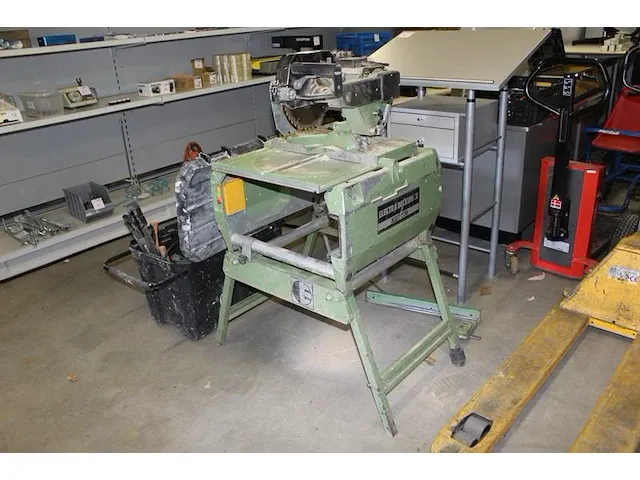 Tafelzaag electra beckum type kgt 500 op inklapbaar onderstel. bouwjaar 1992. - afbeelding 1 van  4